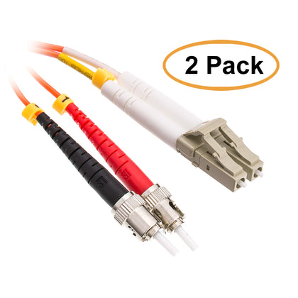 ACCL 6.56ft (2 Meter) LC to ST, Fiber Optic Cable, Multimode, Duplex, 50/125