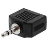 ACCL 3.5mm Stereo Plug to 2x3.5mm Mono Jack Adapter
