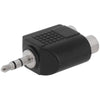 ACCL 3.5mm Stereo Plug to 2xRCA Jack Adapter - Straight