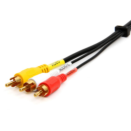 ACCL 3-RCA Combination Composite A/V Video/Audio Cable – 1.5 Feet