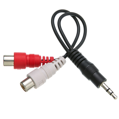 ACCL 6in 3.5mm Male to Dual RCA Female (Red/White) Audio Adapter Cable