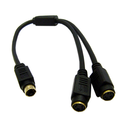 ACCL 1ft S-Video Y Cable, S-Video (miniDin4) Male to Dual S-Video (miniDin4) Female