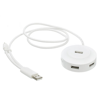 ACCL Hi-Speed USB 2.0 Hub with Built-In USB OTG, 4 Port, Bus Powered, White