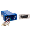 ACCL DB9 Female to RJ45 Jack Modular Adapter, Blue