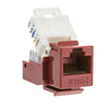 ACCL RJ45 Female Cat6 Keystone Jack Toolless, Red