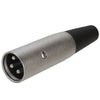 ACCL 3P XLR Male Microphone Connector – Silver