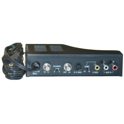 ACCL RF Modulator with S-Video Composite Audio/Video RCA/S-Video to F-pin Coaxial Channel 3/4 Selector