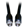 ACCL 150ft F-pin Male to Male RG6 Coaxial Cable, UL Rated, Black [For VCR, TV, Cable Box, Satellite Receivers, etc]