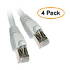 ACCL 25 Feet RJ45 Snagless/Molded Boot Shielded Cat6a Gray Ethernet Patch Cable