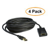 ACCL 16 Feet Black USB 2.0 High Speed Active Extension Cable