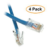 ACCL 14ft Cat5e RJ45 Bootless Ethernet Lan Cable, Blue