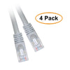 ACCL 10 Feet RJ45 Snagless/Molded Boot Gray Cat5e Crossover Ethernet Lan Cable
