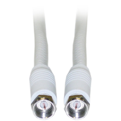 ACCL 25ft F-pin Male to Male RG6 Coaxial Cable, UL Rated, White [For VCR, TV, Cable Box, Satellite Receivers, etc]