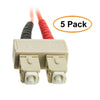 ACCL 6.56ft (2 Meter) SC to SC Fiber Optic Cable, Multimode, Duplex, 50/125