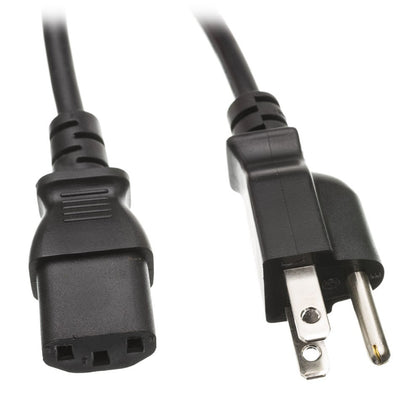 ACCL 10ft NEMA 5-15P to C13 Power Cable, 10 Amp for Computer/Monitor, Black