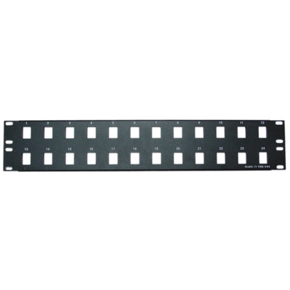 ACCL 2 Unit Rackmount 24 Port Blank Keystone Patch Panel