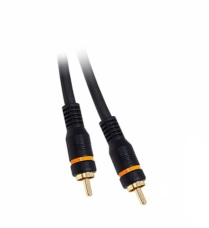 ACCL 6ft High Quality Digital Coaxial Audio Cable (RCA Male to RCA Male), Gold Plated Connectors, Black