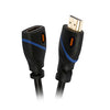 ACCL 50 Feet Gold Plated All-in-One HDMI Cable (Male to Female) - High Speed with Ethernet/Audio Return, Supports 1080P, 3D & 4K, Black