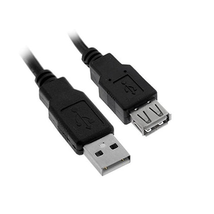 ACCL 6ft USB 2.0 A Male to A Female Extension Cable, Black